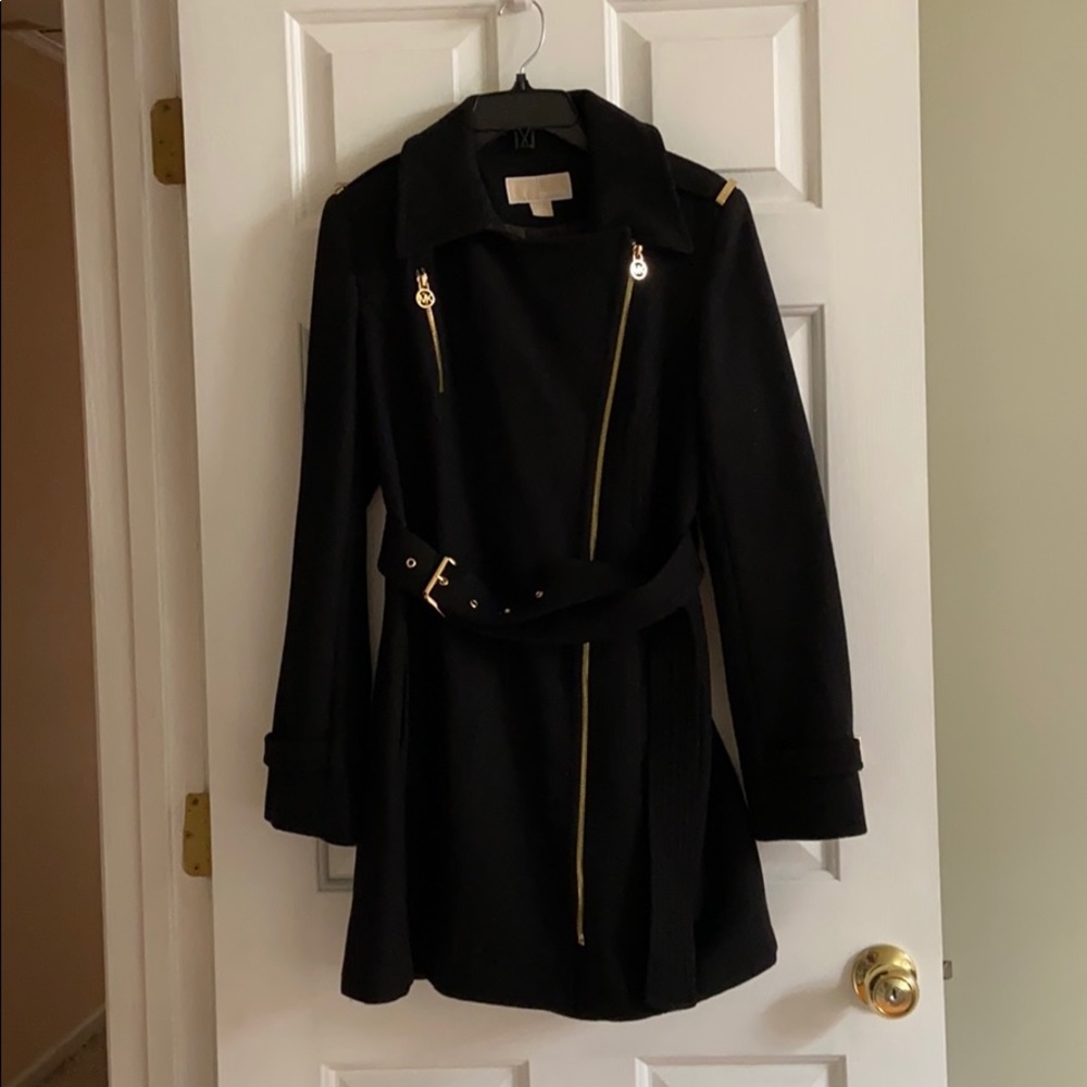 Michael Kors Belted Peacoat Size 8